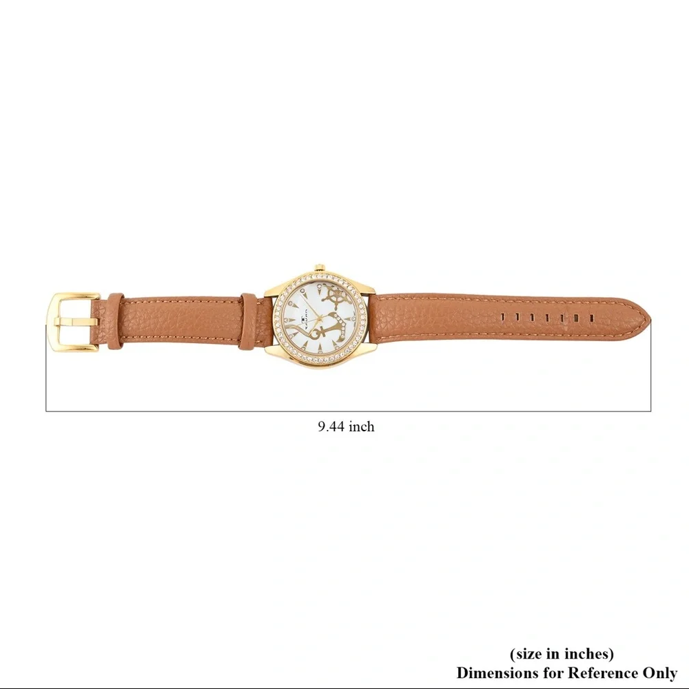 SWAROVSKI Crystal Tan Nautical Watch